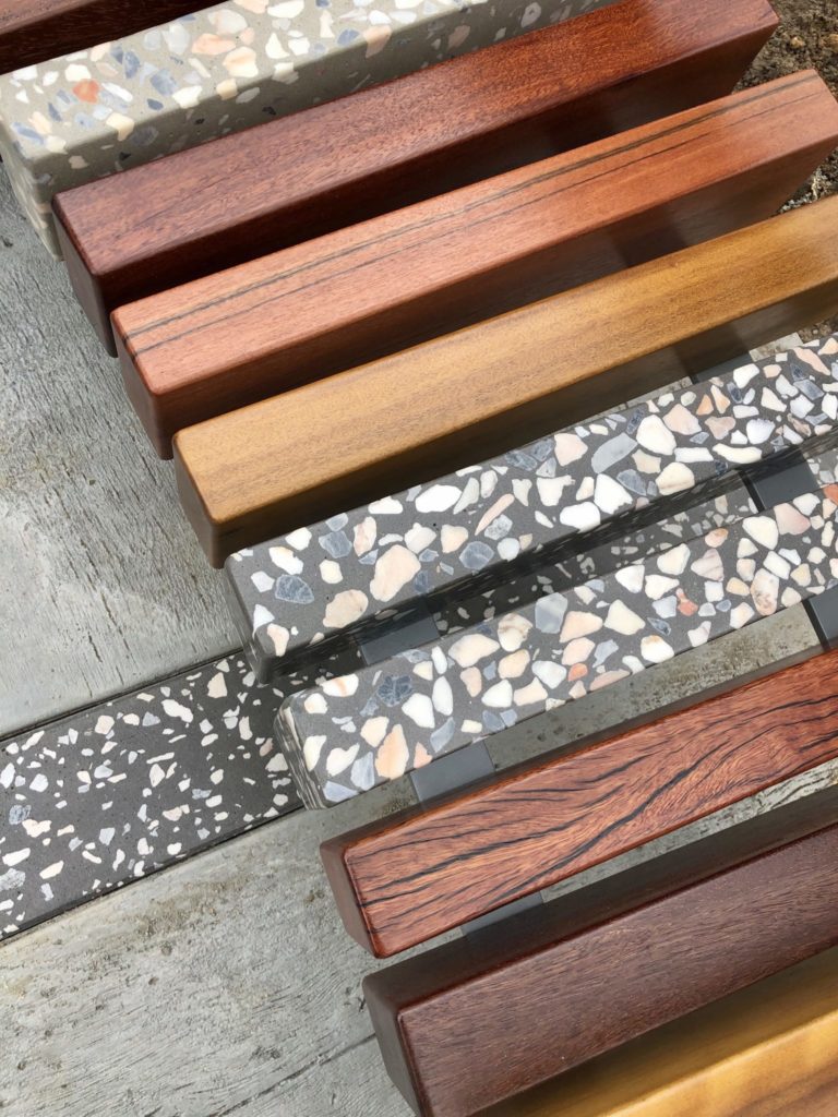 Truly Reclaimed Timber batons in London benches