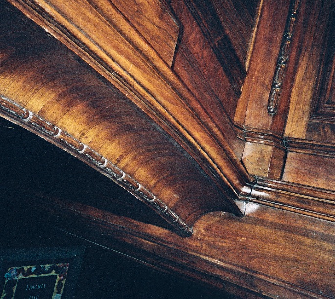 Staircase panelling in situ - D2