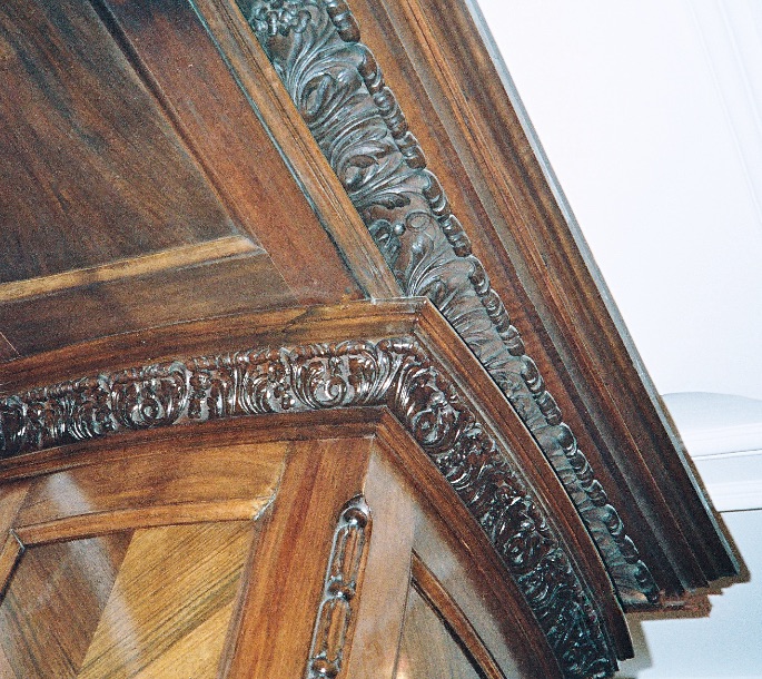 Staircase panelling in situ - D23