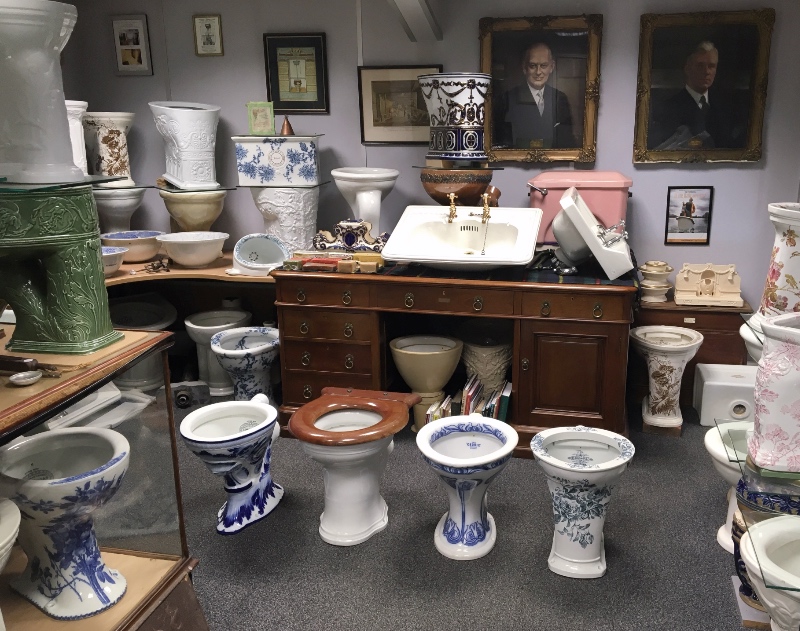 Thomas Crapper Museum - antique loos and basins